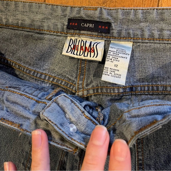 Vintage BILLBLASS JEANS Capri 100% cotton 12 Denim Jeans - Picture 8 of 11